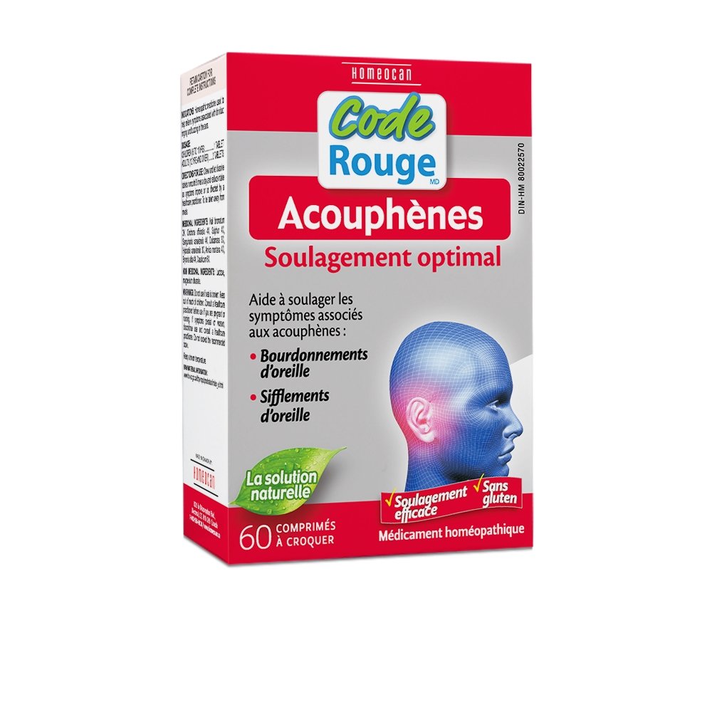 Acouphènes - 60 comprimés - Homeocan - Code Rouge - Code Rouge