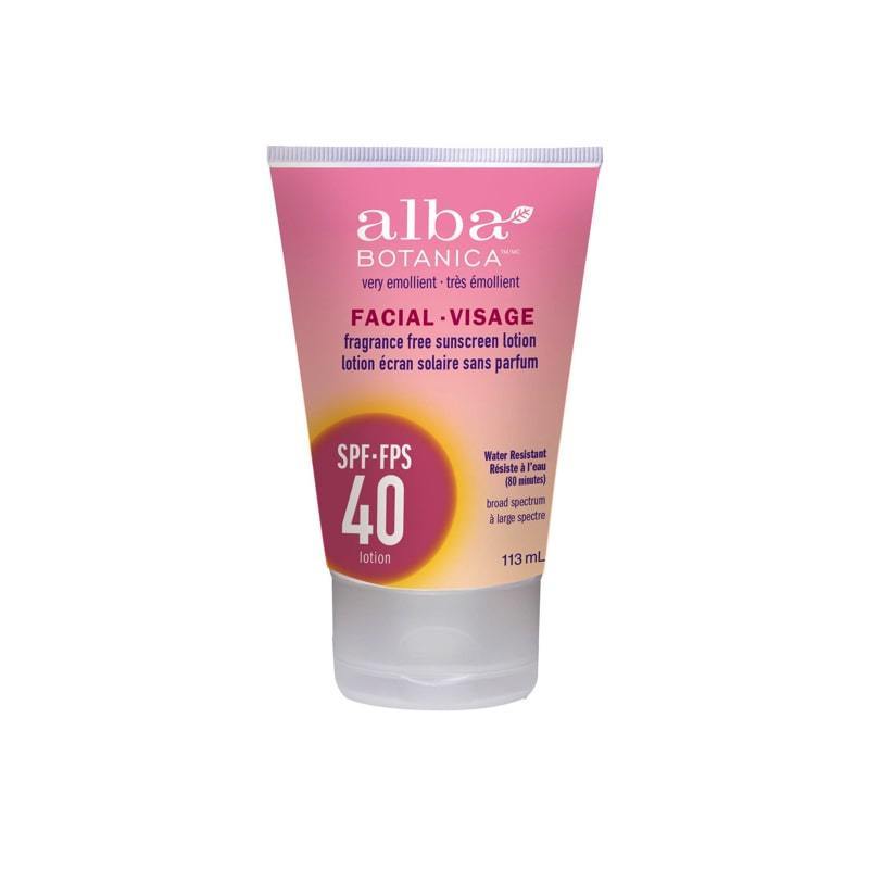 Crème solaire pour le visage - FPS 40 Lotion - 113ml - Alba Botanica - Alba Botanica