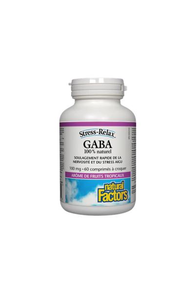 GABA - 60 Comprimés - Natural Factors - Stress-Relax