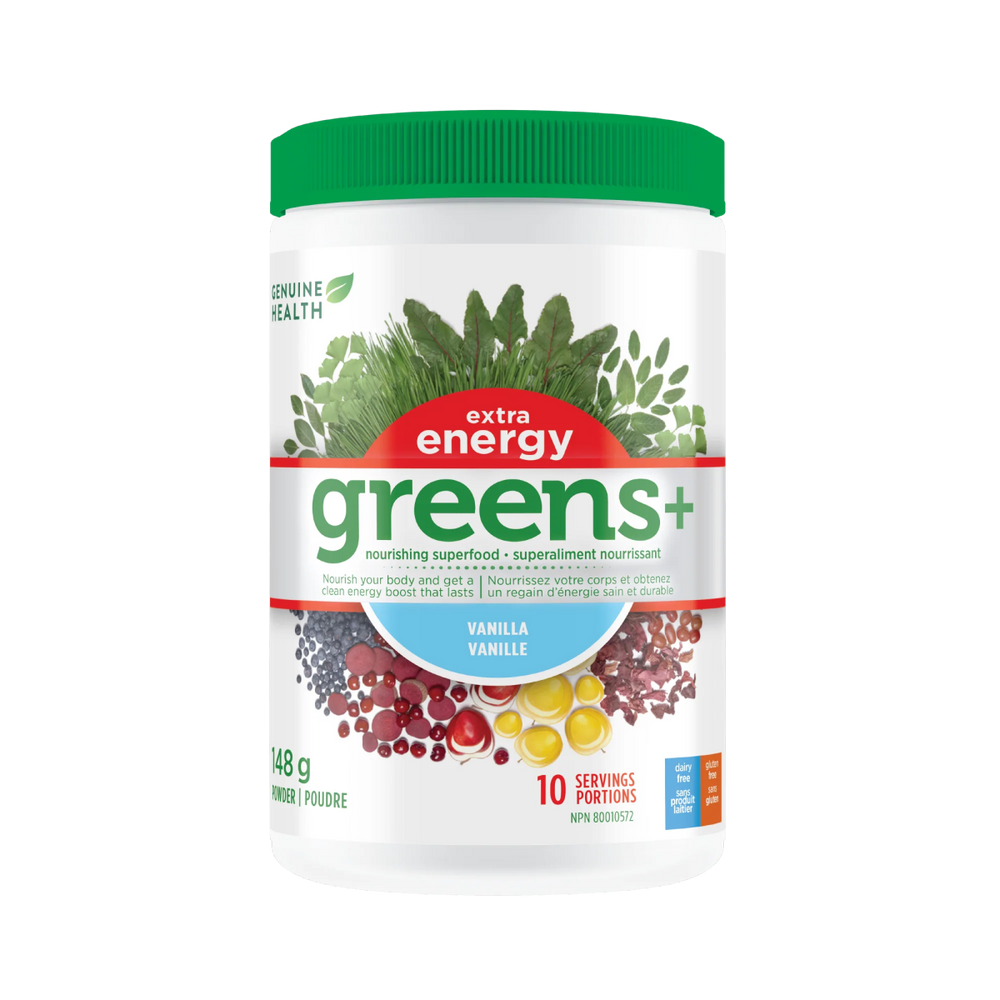 Greens+ Extra Energy - Vanille - 444g - Genuine Health