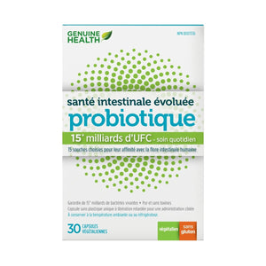 Probiotiques - 15 Milliards - Genuine Health - 30 Capsules - Genuine Health