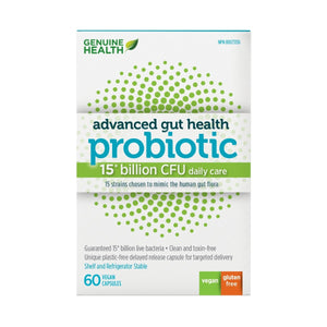 Probiotiques - 15 Milliards - Genuine Health - 60 Capsules - Genuine Health