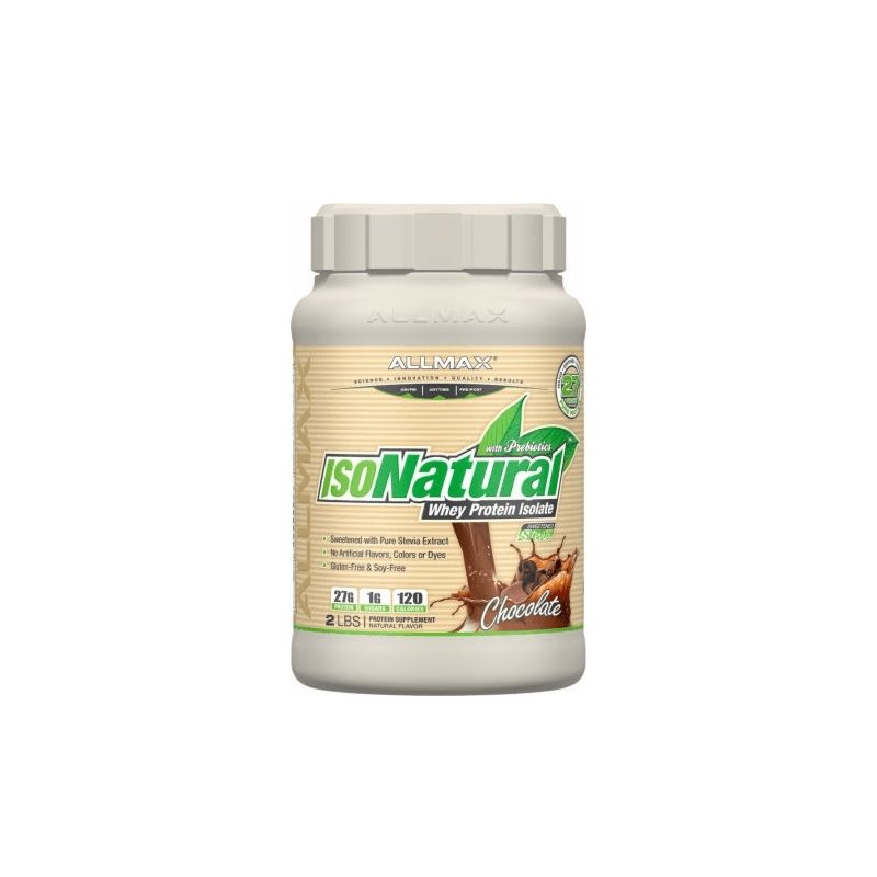 Whey Protein Isolate - IsoNatural - 907g - Chocolat - Allmax Nutrition