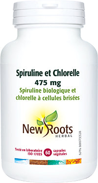 Spiruline/Chlorelle - 60 caps. -  New Roots