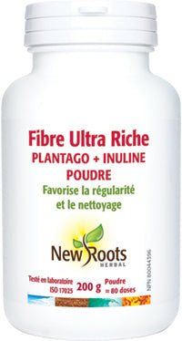***Fibre Ultra riche + Plantago - 340g - New Roots