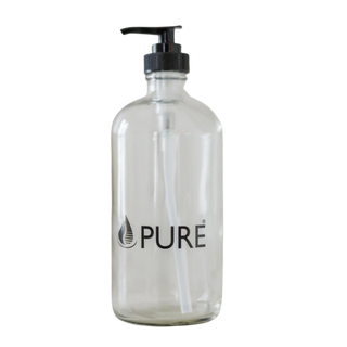 Bouteille en verre vide avec pompe 500mL - PURE