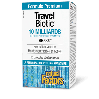 Probiotique Voyageur- 10milliards - 60 caps- Nat. Factors