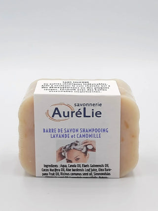 Barre de savon shampooing - Lavande et Camomille - 90g - Aurélie