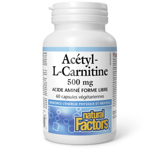 Acétyl-L-Carnitine - 60 caps végé - Natural Factors