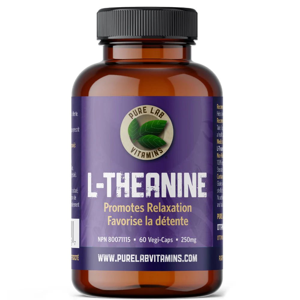 L - Théanine 200mg - libération lente - 60 capsules végé - Pure Lab Vitamins - Pure Lab Vitamins