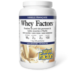 Whey Factors - Protéine de petit - lait - Vanille - 1kg - Natural Factors - Natural Factors