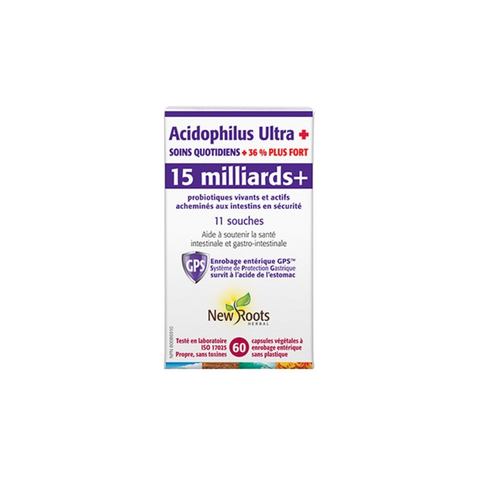 
                
                    Charger l&amp;#39;image dans la galerie, Acidophilus Ultra 15 mil.+ 60 capsules - New Roots - New Roots Herbal
                
            