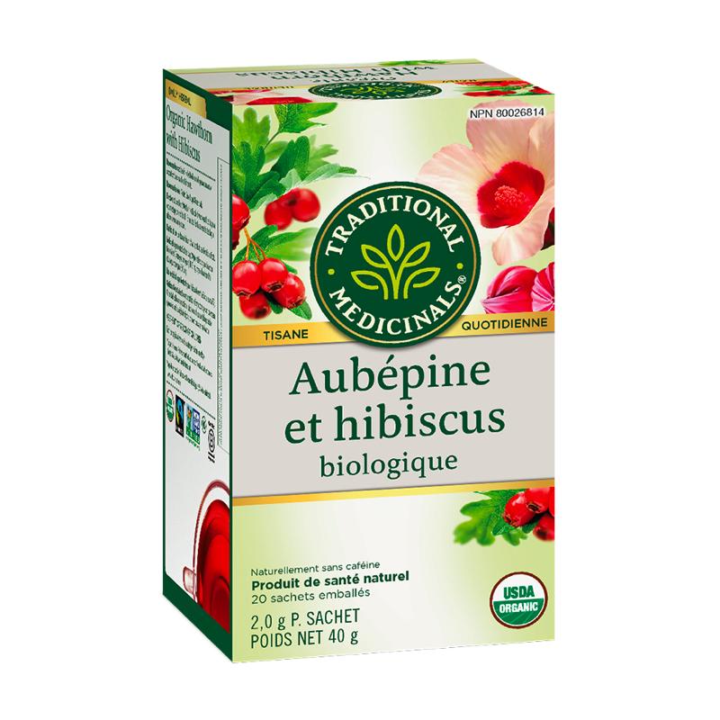 Aubépine et Hibiscus Biologique - 20 sachets - Traditional Medicinals - Default - Traditional Medicinals