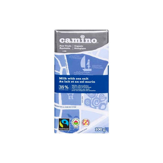 Barre de Chocolat au Lait et Sel Marin 38% - 100g - Camino - Camino