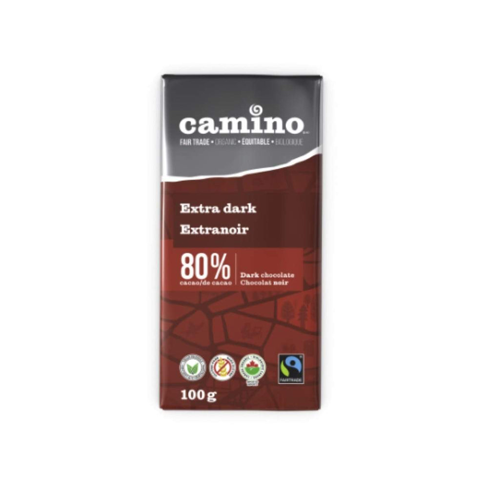 Barre de Chocolat ExtraNoir 80% - 100g - Camino - Camino