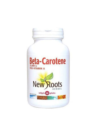 Beta-Carotene - 25 000 UI - 90 gélules - New Roots - New Roots Herbal