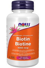 Biotine - 5000 mcg - 120 Végécapsules - Now - Now