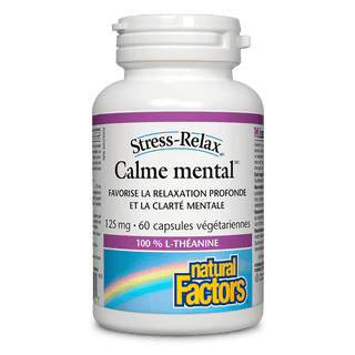 Calme Mental - Stress-Relax - 60 Capsules Végé - Natural Factors