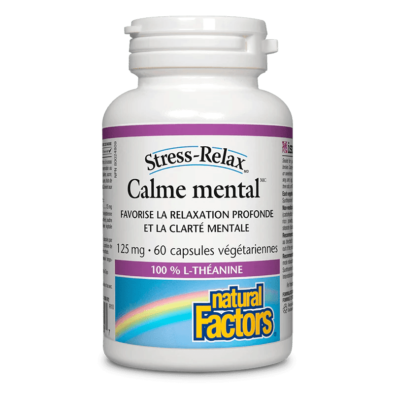 Calme Mental - Stress-Relax - 60 Capsules Végé - Natural Factors