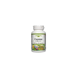 Cayenne - 470mg - 90 Caps. - Natural Factors - Default - Natural Factors