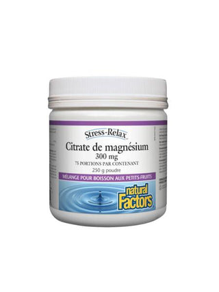 Citrate de Magnésium - 250g - Petits Fruits - Natural Factors - Natural Factors