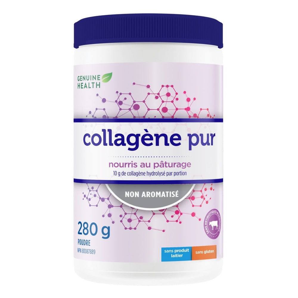 Collagène Bovin Pur - Non Aromatisé - Genuine Health - 280g - Genuine Health