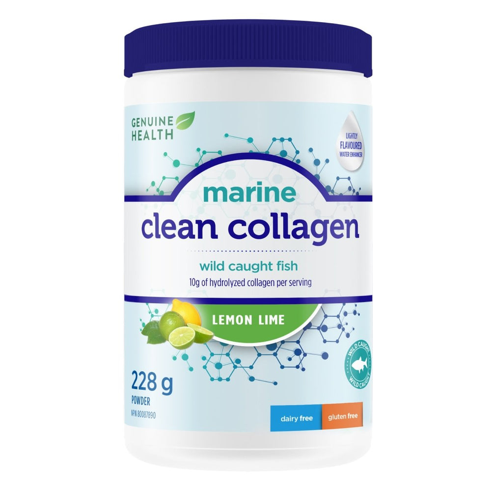 Collagène Marin Pur - Citron-Lime - Genuine Health - 228g - Genuine Health