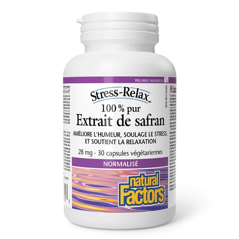 Extrait de Safran Pur - 28 mg - 30 caps - Natural Factors - Natural Factors