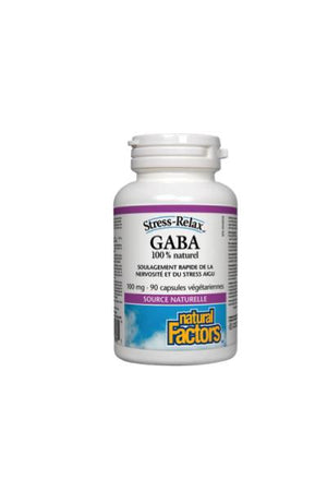 GABA - 90 gélules - Natural Factors - Stress-Relax