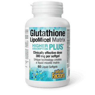 Glutathion Matrice LipoMicel - 300mg - 60 Gélules - Natural Factors