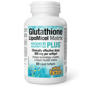 Glutathion Matrice LipoMicel - 300mg - 60 Gélules - Natural Factors