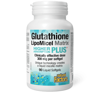 Glutathion Matrice LipoMicel - 300mg - 90 Gélules - Natural Factors