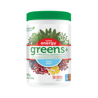 Greens+ Extra Energy - Vanille - 148g - Genuine Health