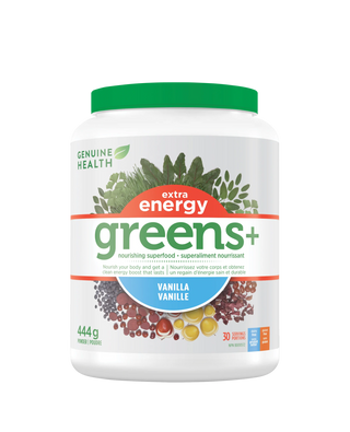 Greens+ Extra Energy - Vanille - 444g - Genuine Health