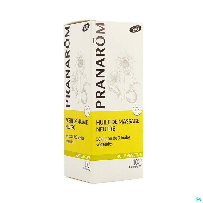 Huile de massage neutre Biologique - 100ml - Pranarôm - Default - Pranarôm
