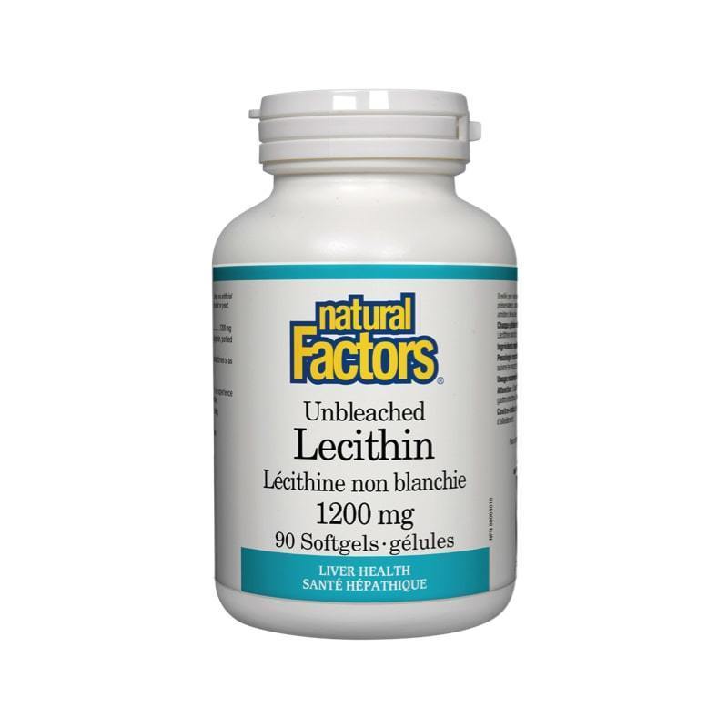 Lécithine Non-Blanchie 1200 mg - 90 gélules - Natural Factors - Default - Natural Factors