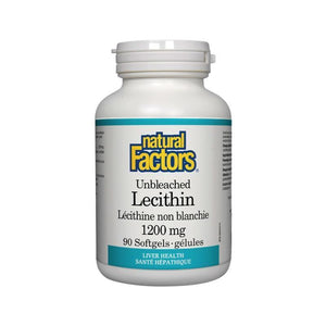 Lécithine Non-Blanchie 1200 mg - 90 gélules - Natural Factors - Default - Natural Factors