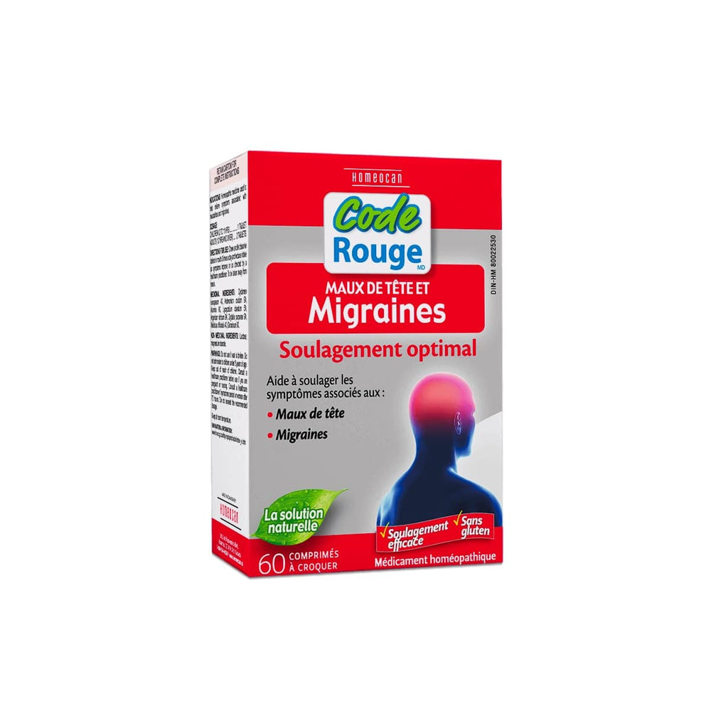 Maux de tête et Migraine - 60 Comprimés- Code Rouge - Code Rouge