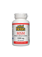MSM - 1000mg - 90 Capsules - Natural Factors - Default - Natural Factors