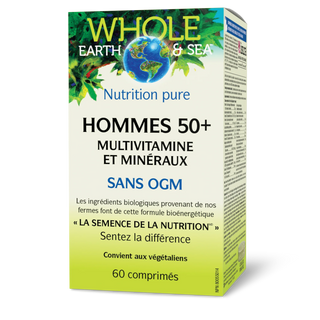 Multi. et Minéraux - Homme 50+ - 60 comp. - Whole Earth&Sea - Natural Factors