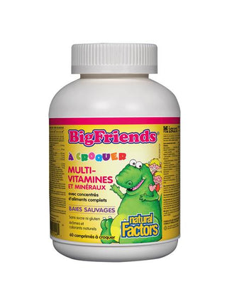 Multivitamines et minéraux - 60 comprimés croquables - Big Friends - Natural Factors