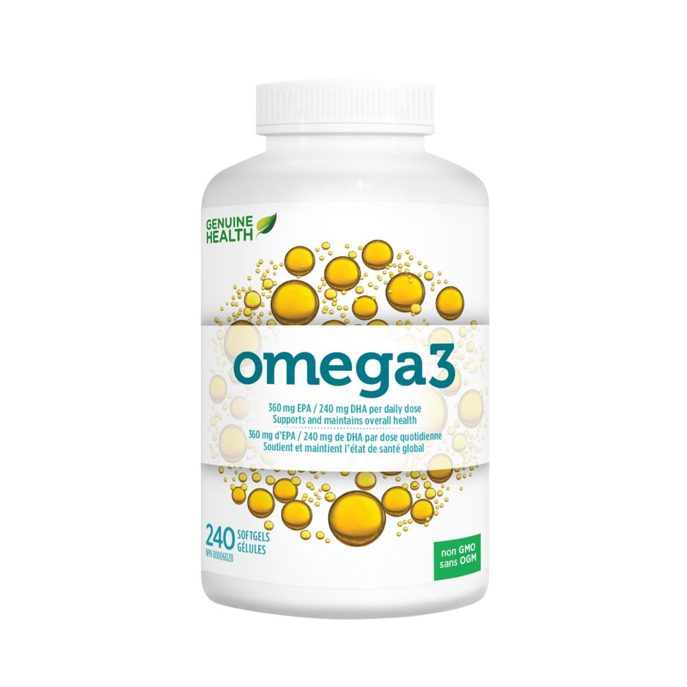 Omega 3 - 240 Gélules - Genuine Health - Genuine Health
