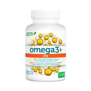 Omega 3 + Joy - Gélules - Genuine Health - 120 gélules - Genuine Health