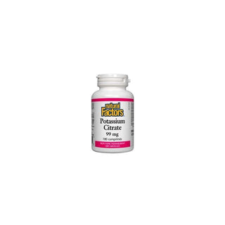 Potassium Citrate - 99mg - Nat. Factors- - 180 Comprimés - Natural Factors