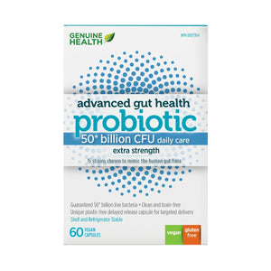 Probiotique 50 Milliards UFC - Genuine Health - 60 Capsules - Genuine Health