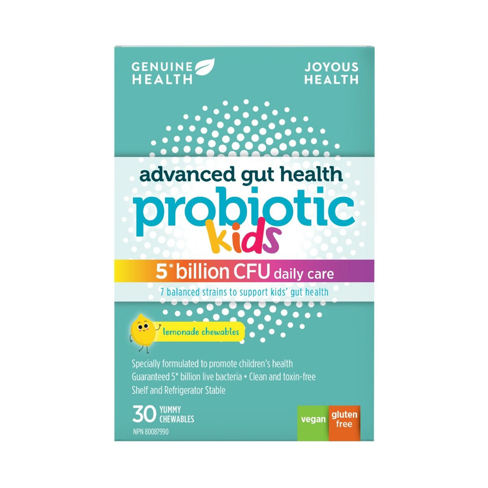 Probiotique Enfants 5 milliards - 30 comprimés - Limonade - Genuine Health - Genuine Health