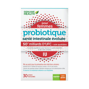 Probiotiques - Femmes - 50 Milliards - Voies urinaires - Genuine Health