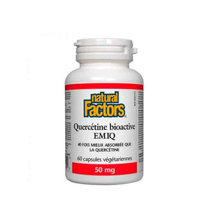 Quercétine bioactive - EMIQ - 50mg - 60 Capsules - Natural Factors - Default - Natural Factors