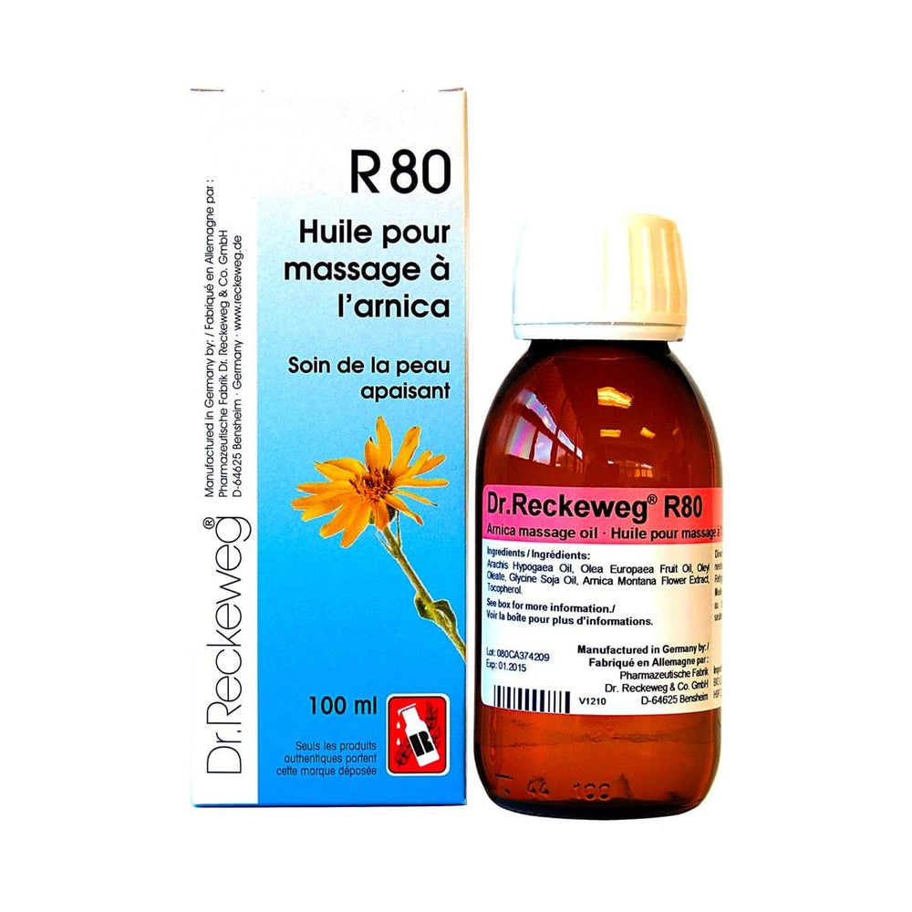 R 80 - Huile à massage à l'Arnica - 100ml - Dr.Reckeweg - Dr. Reckeweg