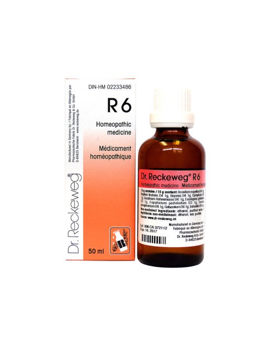 
                
                    Load image into Gallery viewer, R6 - 50ml - Dr. Reckeweg - Vogel Saint-Jérôme
                
            